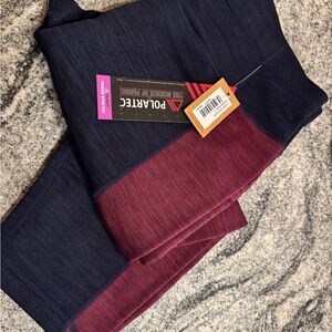 Title Nine Polartec Crash Knicker - Navy and Burgandy